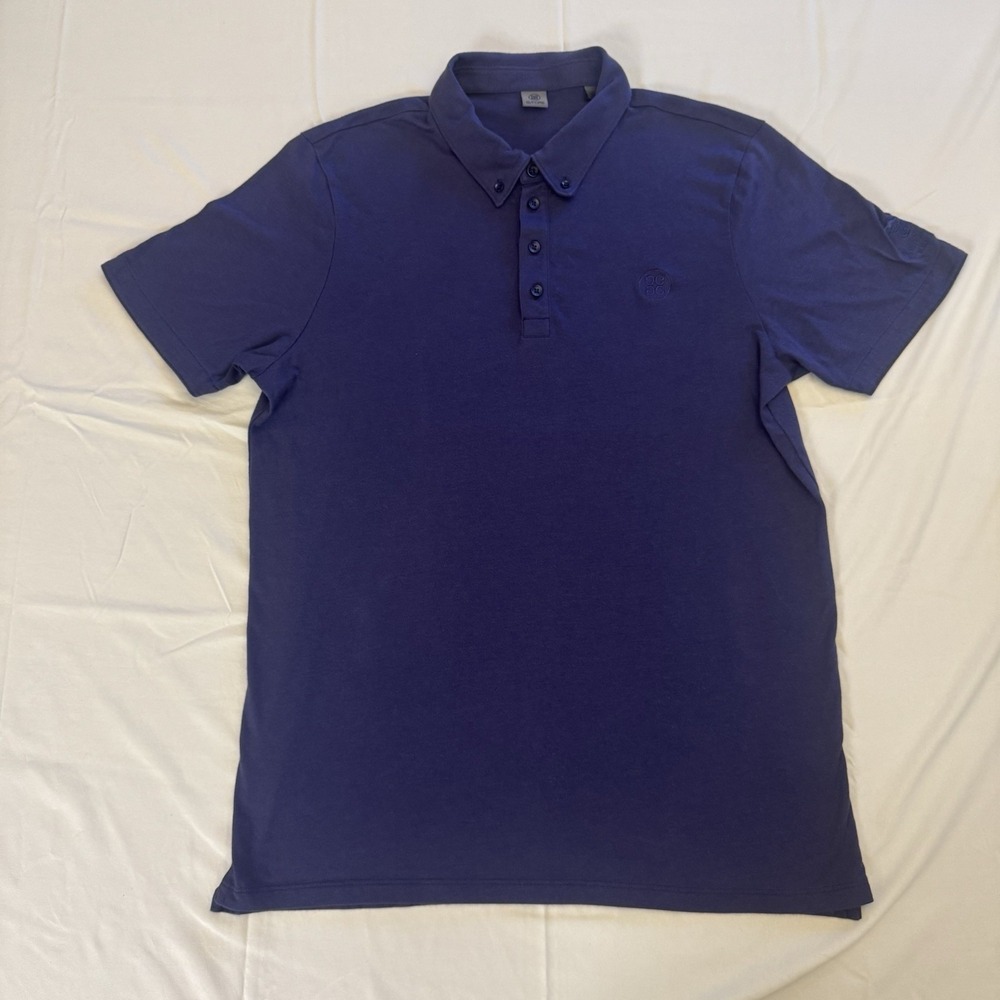 G/FORE Men's Golf Polo Shirt Size XL Purple Lānaʻi Golf Mānele Embroidered